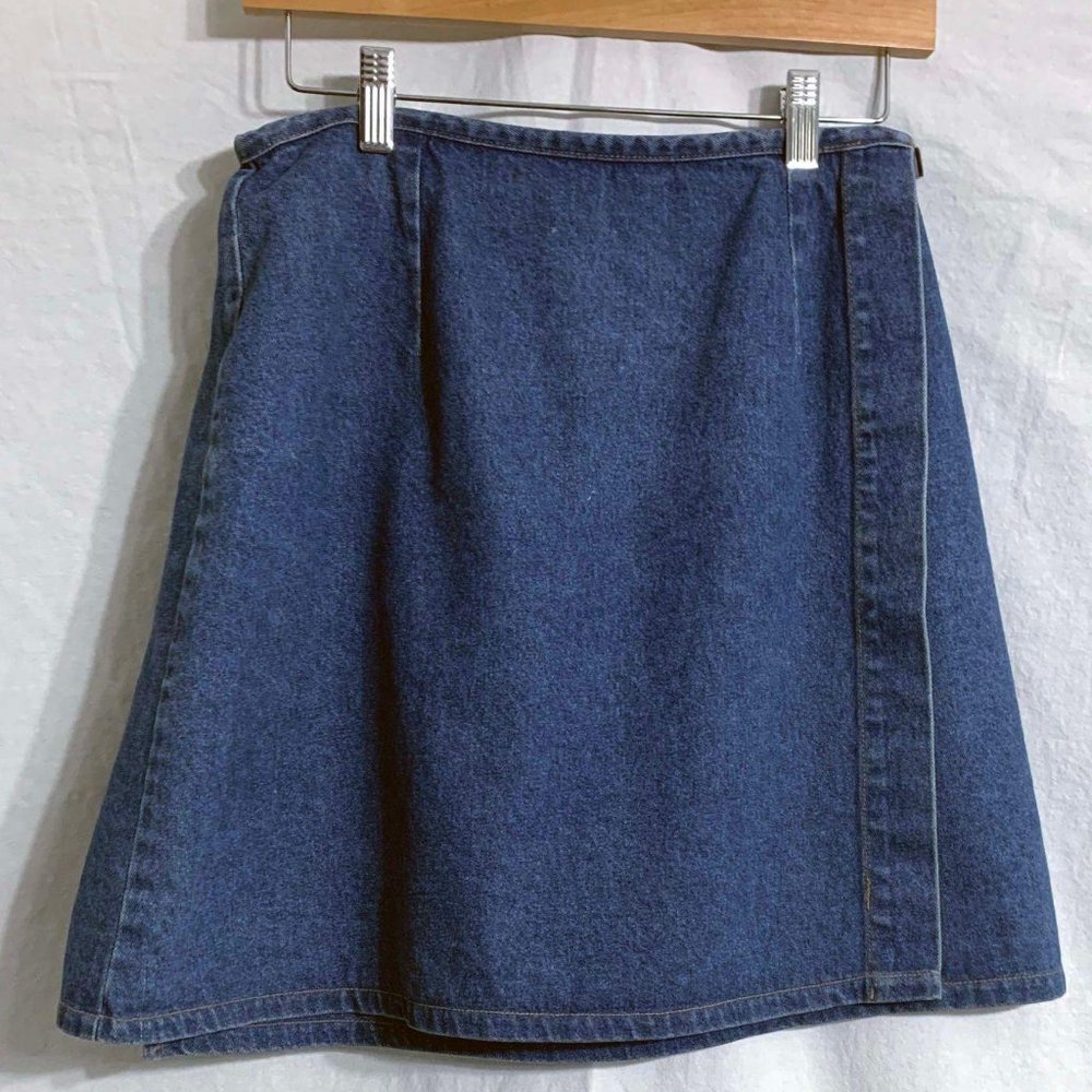 Vintage Size 12 Innovation Sport Denim Skirt